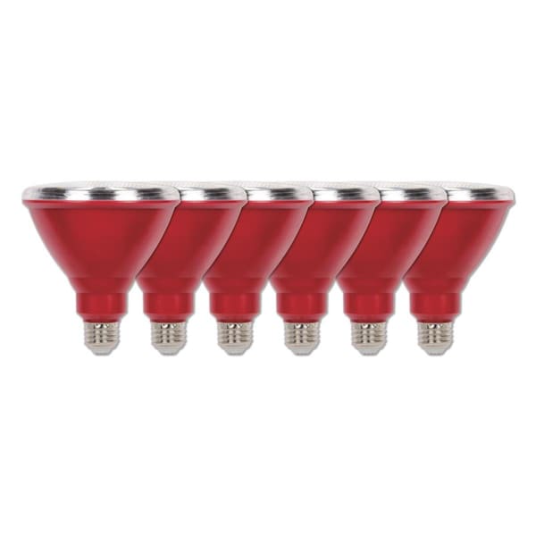 Westinghouse Bulb Flood Outdoor LED 15W 120V PAR38 Red E26 Medium Base, 6PK 3314720 - main